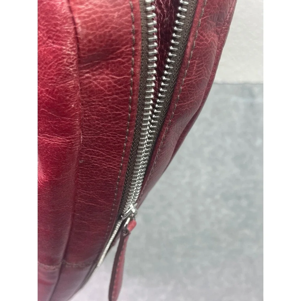 VTG Brighton Florencia Valencia Hobo Burgundy Shoulder Bag, Expandable,‎ leather